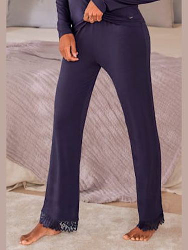 Pantalon de nuit pantalon long avec détails en dentelle - LASCANA - Modalova