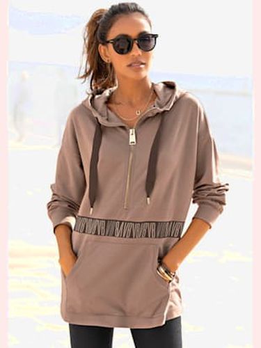Sweatshirt à capuche capuche doublée avec lien à nouer - Venice Beach - Modalova