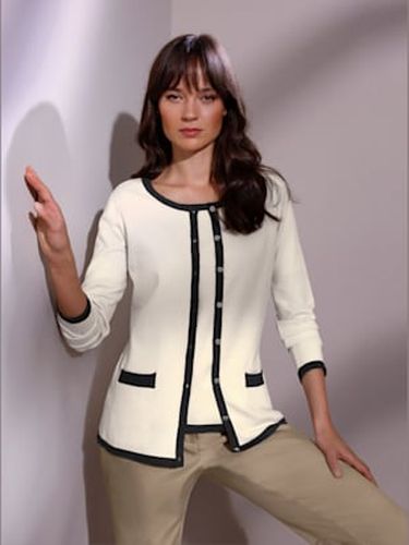 Veste en tricot soie et cachemire mélange soie-cachemire - - Écru - Creation L Premium - Modalova