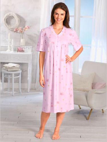 Chemise de nuit rose manches mi-longues - Witt - Modalova