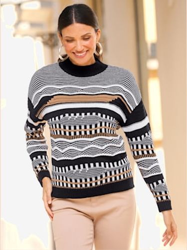 Pull à col montant joli mélange de motifs structuré - Witt - Modalova