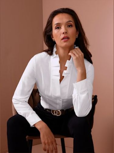 Chemisier à manches longues mélange de soie de qualité - CREATION L PREMIUM - Modalova