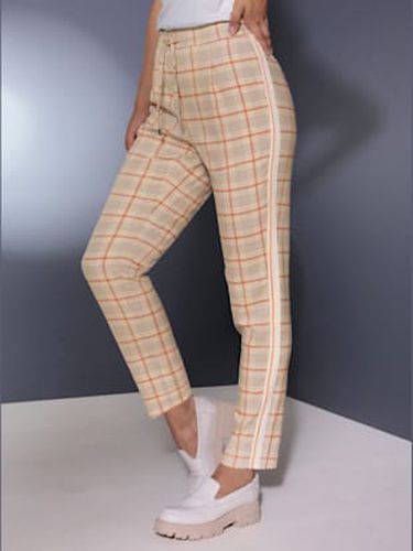 Pantalon laine/polyester 35% laine - - -sésame À Carreaux - Creation L Premium - Modalova