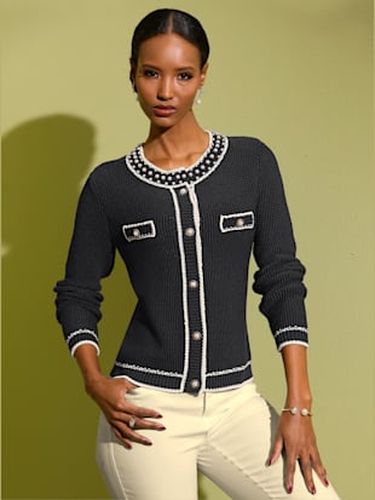 Veste en tricot fin 50% coton - Creation L - Modalova