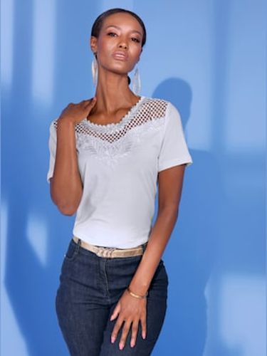 T-shirt en dentelle qualité lyocell estivale - Creation L - Modalova