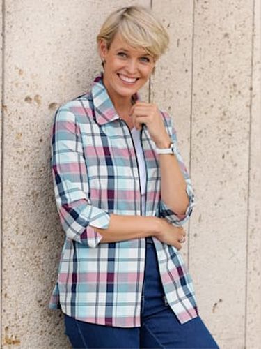 Chemisier à carreaux fermeture à glissière pratique - Witt - Modalova