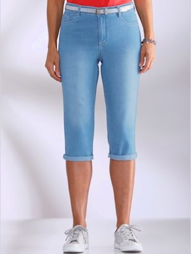 Corsaire en jean livré avec ceinture - Collection L - Modalova