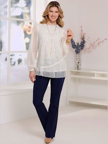 Chemisier en dentelle manches en mousseline transparente - Witt - Modalova