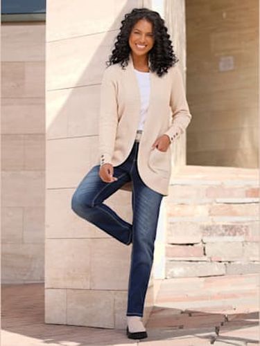 Veste longue en tricot 50% coton - Collection L - Modalova