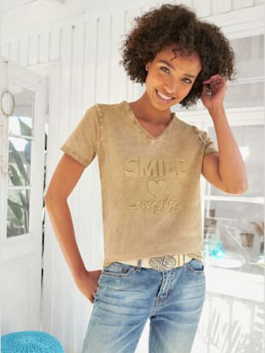 T-shirt motif gaufré tendance devant - Linea Tesini - Modalova