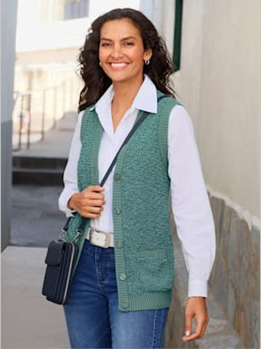 Gilet en tricot qualité tricotée douce - Collection L - Modalova