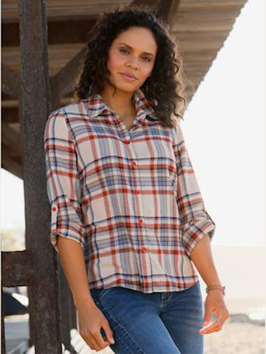 Chemisier en flanelle pur coton - Collection L - Modalova