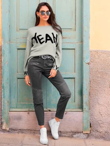 Pull en tricot inscription tendance - Witt - Modalova