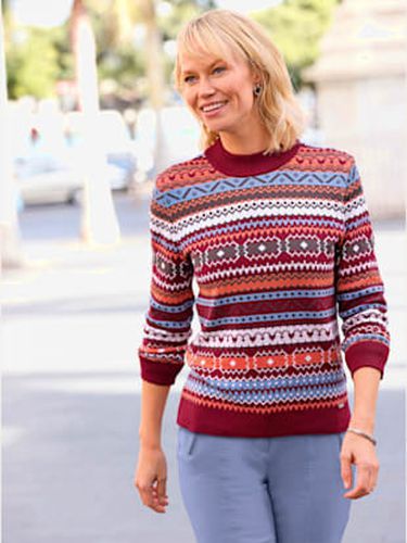 Pull jacquard pur coton - Collection L - Modalova