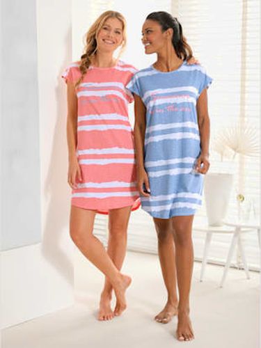 Lot de 2 chemises de nuit jersey manches courtes - wäschepur - Modalova