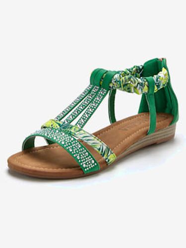 Sandales superbes éléments décoratifs, brides raffinées et petites pierres brillantes fantaisie brillantes - LASCANA - Modalova