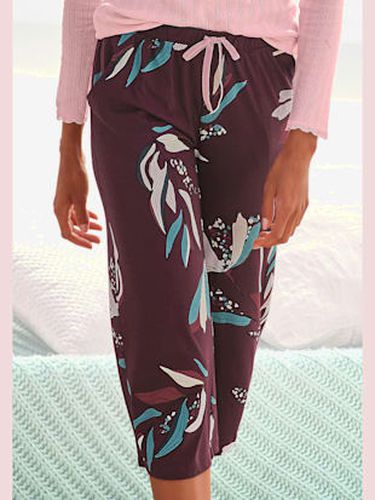 Bas de pyjama élégante pantacourt de pyjama avec motif sur toute la surface - - - s.Oliver - Modalova