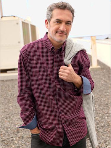 Chemise à manches longues superbes motifs à carreaux - Marco Donati - Modalova