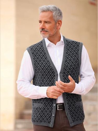 Gilet en tricot 2 poches - Marco Donati - Modalova