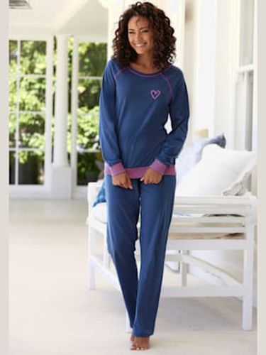 Pyjama avec bords-côtes en fils teintés couleur fluo - - / - Vivance Dreams - Modalova