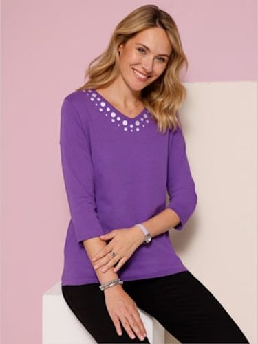 T-shirt à manches 3/4 imprimé transfert couleur argenté - Witt - Modalova