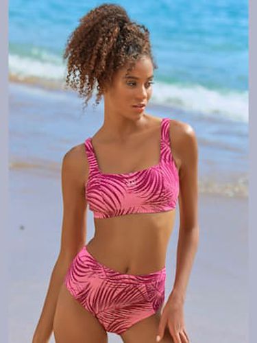 Haut de bikini bustier imprimé palmiers tendance - LASCANA ACTIVE - Modalova