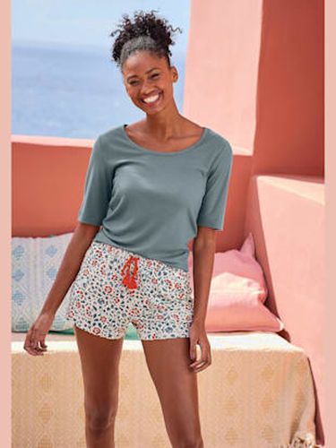 Haut de pyjama t-shirt à encolure ronde - LASCANA - Modalova