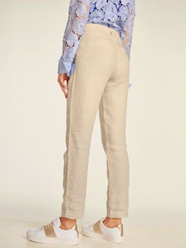 Pantalon en lin style soigné, poches fendues - Ashley Brooke - Modalova