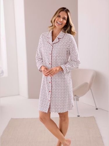 Chemise de nuit qualité finette tissée, grattée à l'intérieur - wäschepur - Modalova