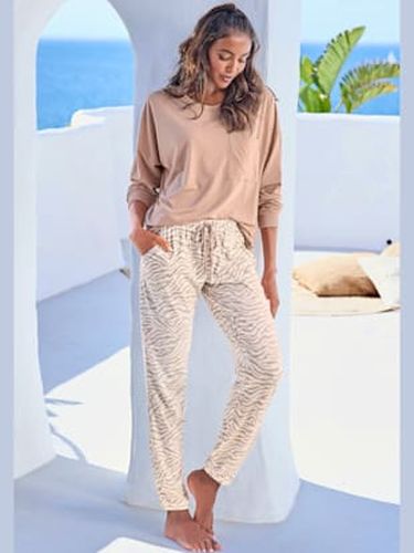 Pantalon de nuit pantalon de pyjama avec poches fendues - - - LASCANA - Modalova