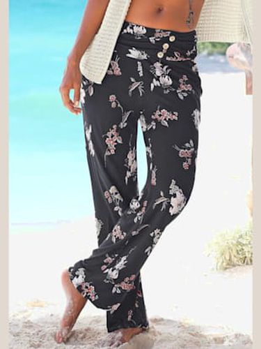 Pantalon de plage pantalon en tissu léger avec motif floral - LASCANA - Modalova