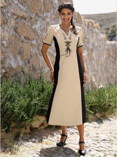 Robe traditionnelle broderie country élégante - Witt - Modalova