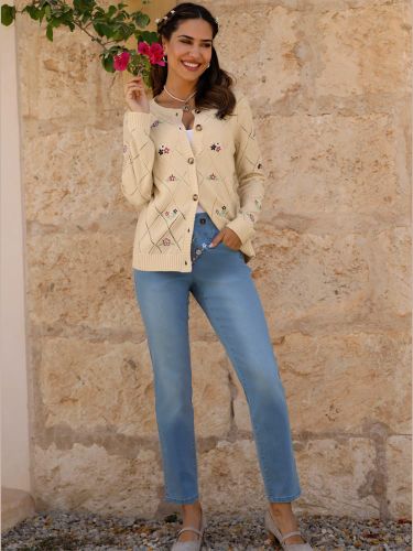 Veste en tricot ajouré superbe motif losanges ajouré - Witt - Modalova