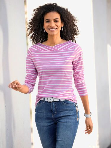 T-shirt à rayures 50% coton - Collection L - Modalova