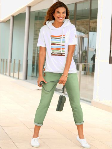 Sweatshirt à capuche 50% coton - Collection L - Modalova