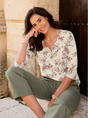 T-shirt à manches 3/4 qualité coton doux sur la peau - Witt - Modalova