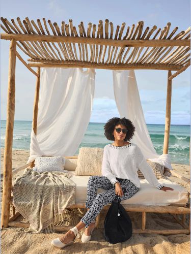 Pull encolure ronde détails contrastés - Witt - Modalova