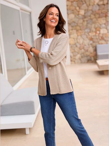 Veste en tricot fil fantaisie facile d'entretien - Witt - Modalova