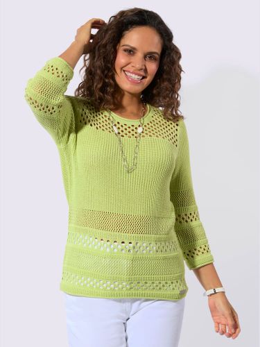 Pull ajouré 50% coton - Collection L - Modalova