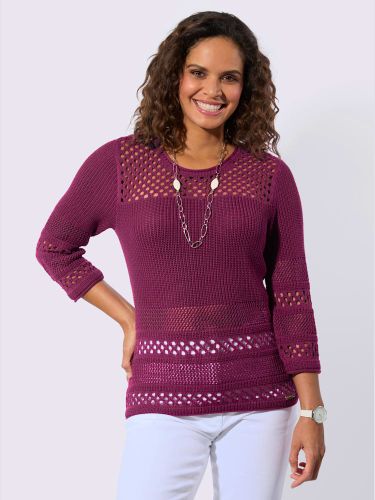 Pull ajouré 50% coton - Collection L - Modalova