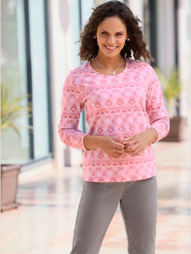 T-shirt imprimé pur coton - Collection L - Modalova