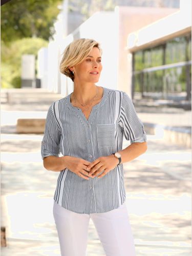 Chemisier rayé avec viscose - Collection L - Modalova