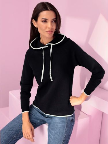 Pull à capuche détails contrastés - Witt - Modalova