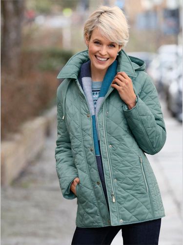 Veste d'hiver mélange de motifs matelassés - Collection L - Modalova