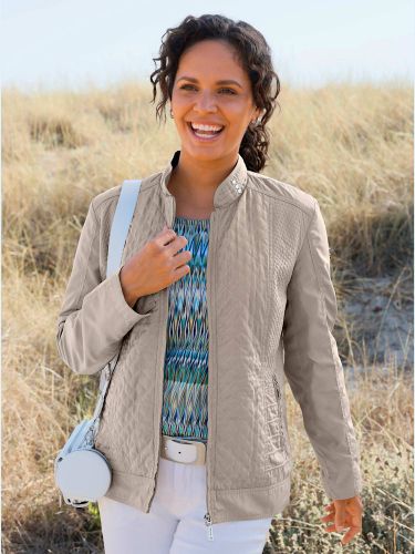 Doudoune mélange de motifs matelassés - Collection L - Modalova