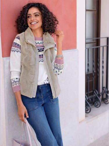 Gilet imitation fourrure allure tendance - Witt - Modalova