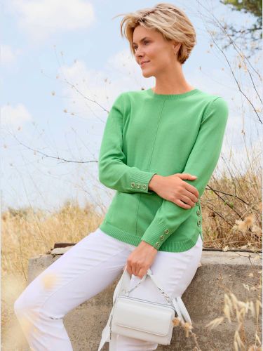 Pull à manches longues 50% coton - Collection L - Modalova