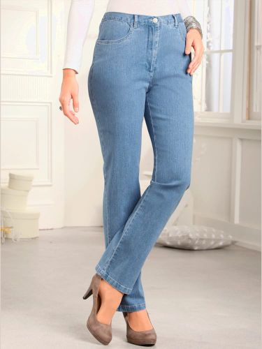 Jean à ceinture élastique chevilles fendues - Witt - Modalova