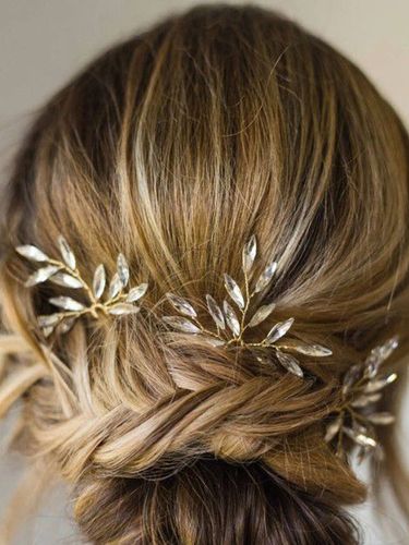 Coiffes Chapeaux de mariage Accessoires de cheveux de mariée strass - milanoo.com - Modalova