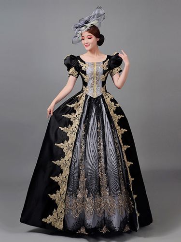 Robe Classique Polyester Manches Courtes Robes Classiques - milanoo.com - Modalova